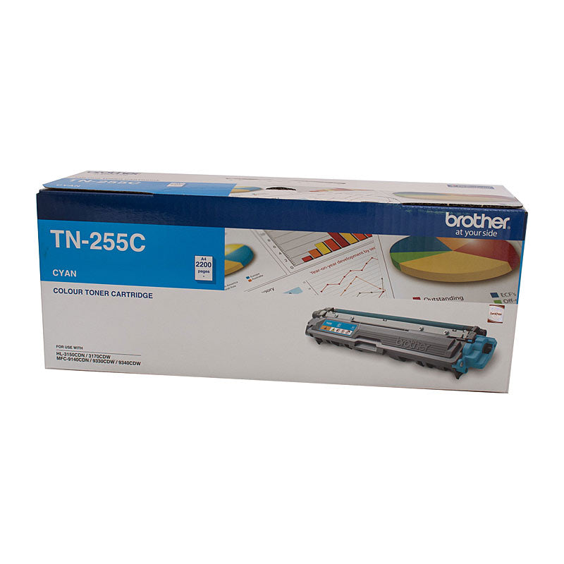 Brother Cyan Laser Toner TN-255C - 2,200 Pages - SuperSaverAU - view 1