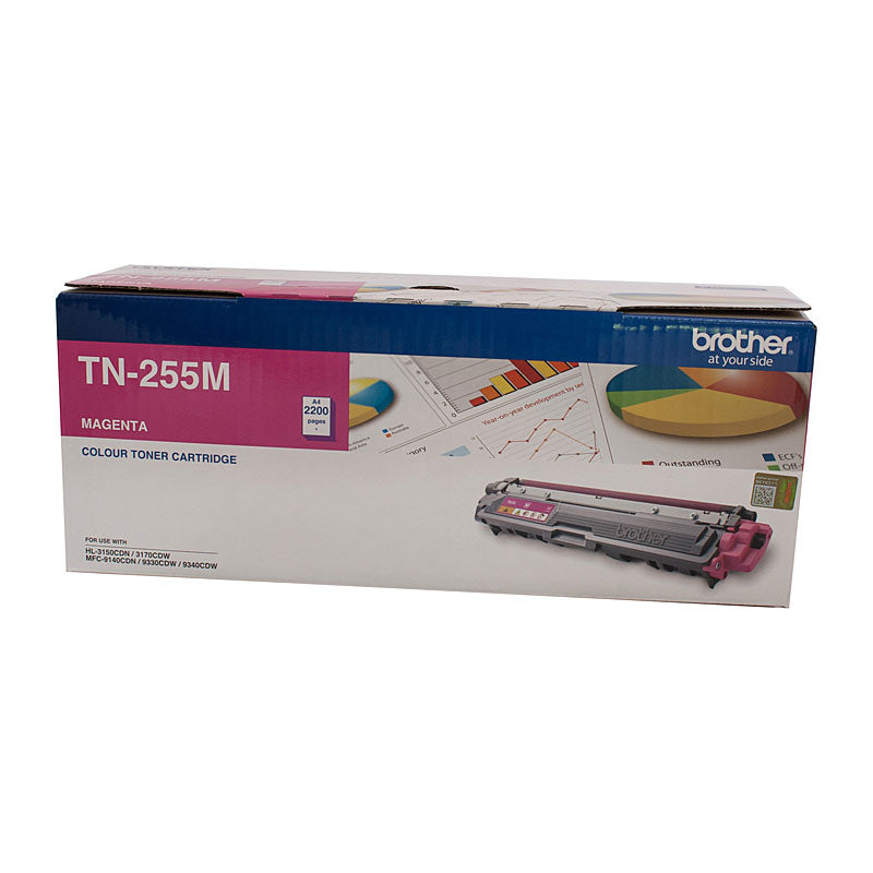 Brother Magenta Laser Toner TN-255M - 2,200 Pages - SuperSaverAU - view 1