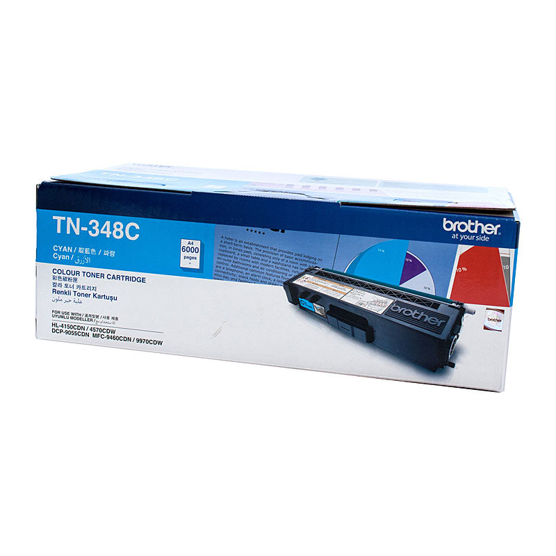 Brother Cyan Laser Toner TN-348C Super High Yield 6000 Pages - SuperSaverAU - view 1