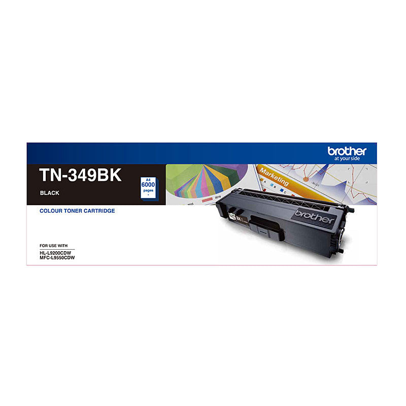 Brother Genuine Black Toner Cartridge - 6000 Pages - HL-L9200CDW MFC-L9550CDW
