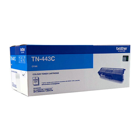 Brother High Yield Cyan Laser Toner Cartridge TN-443C 4,000 Pages for HL-L8260CDN/8360CDW MFC-L8690CDW/L8900CDW - SuperSaverAU - view 1
