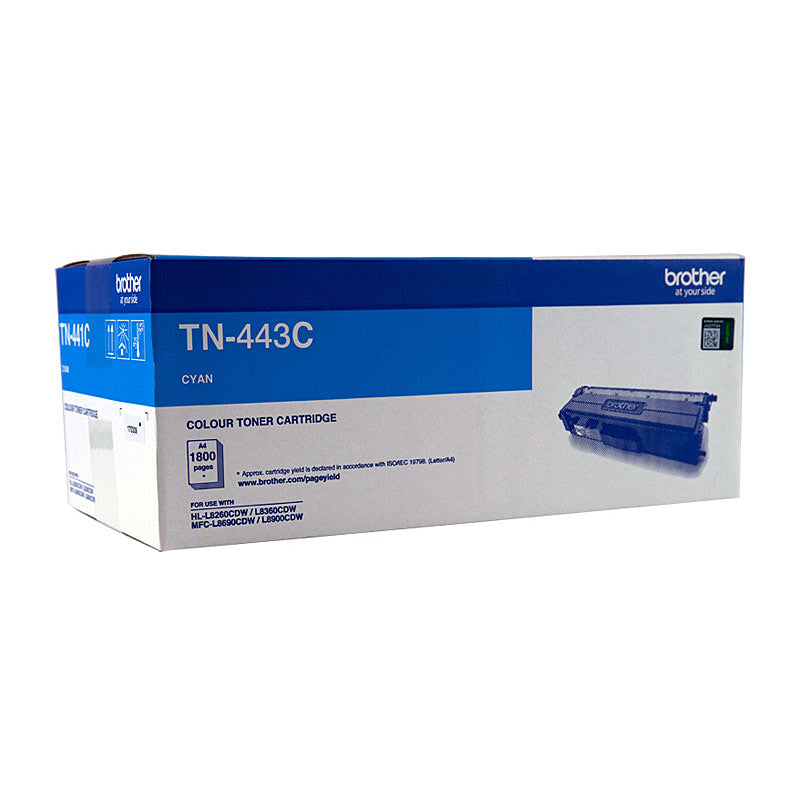 Brother High Yield Cyan Laser Toner Cartridge TN-443C 4,000 Pages for HL-L8260CDN/8360CDW MFC-L8690CDW/L8900CDW - SuperSaverAU - view 1