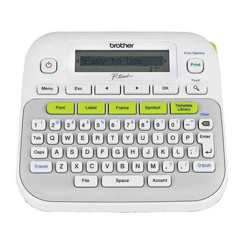 Brother P-Touch Labeller, Up to 12mm, One Touch, Silver/White - SuperSaverAU - view 1