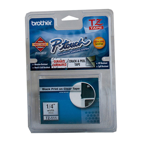 Brother Label Tape TZe-111 - Premium Quality for POS Stations - SuperSaverAU - view 1
