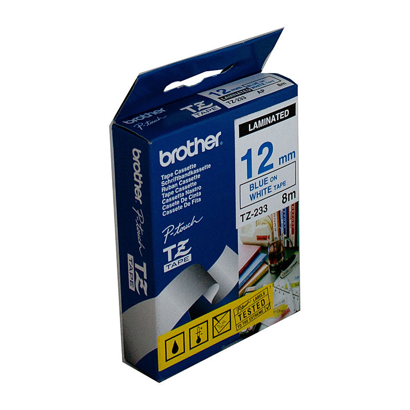 Brother Label Tape TZe-233, Premium Quality, for POS Stations, 18mm - SuperSaverAU - view 1