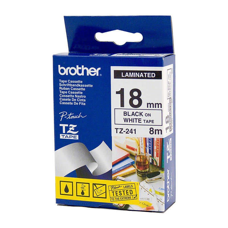 Brother TZe-241 Labelling Tape - Premium Quality for POS Stations - SuperSaverAU - view 1