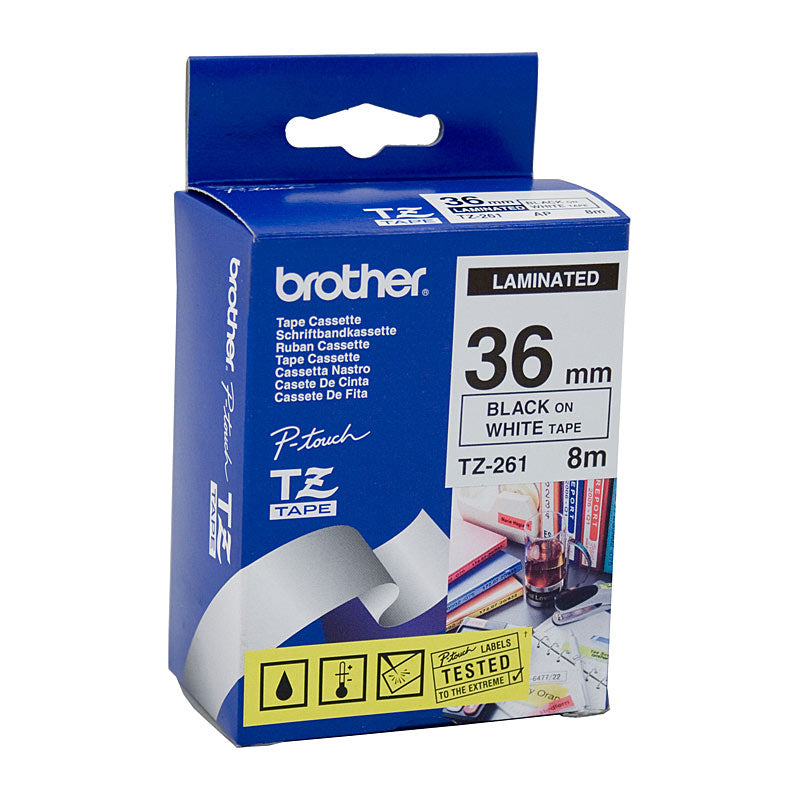 Brother TZe-261 Labelling Tape - Premium Quality for POS Stations - SuperSaverAU - view 1