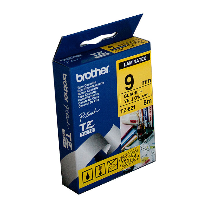 Brother Label Tape TZE-621, Premium Quality for POS Stations, 18mm
