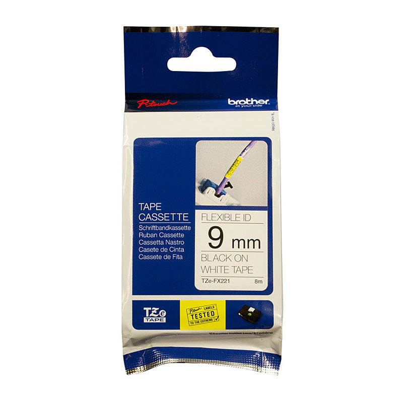 Brother TZe-FX221 Flexible Tape for POS Stations - Premium Quality - SuperSaverAU - view 1