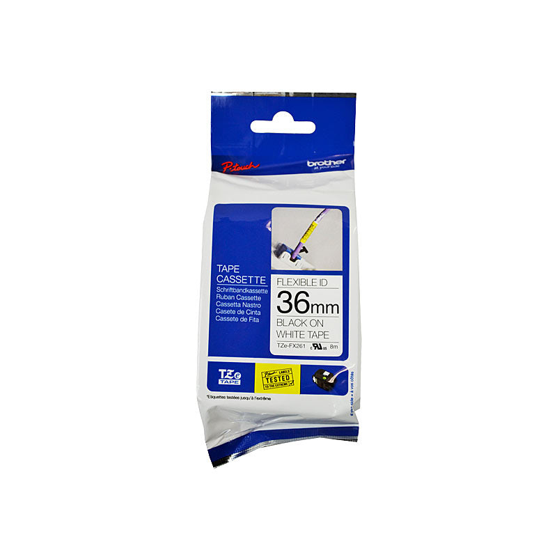 Brother TZe-FX261 Flexible Tape - Premium Quality Labels for POS Stations - SuperSaverAU - view 1