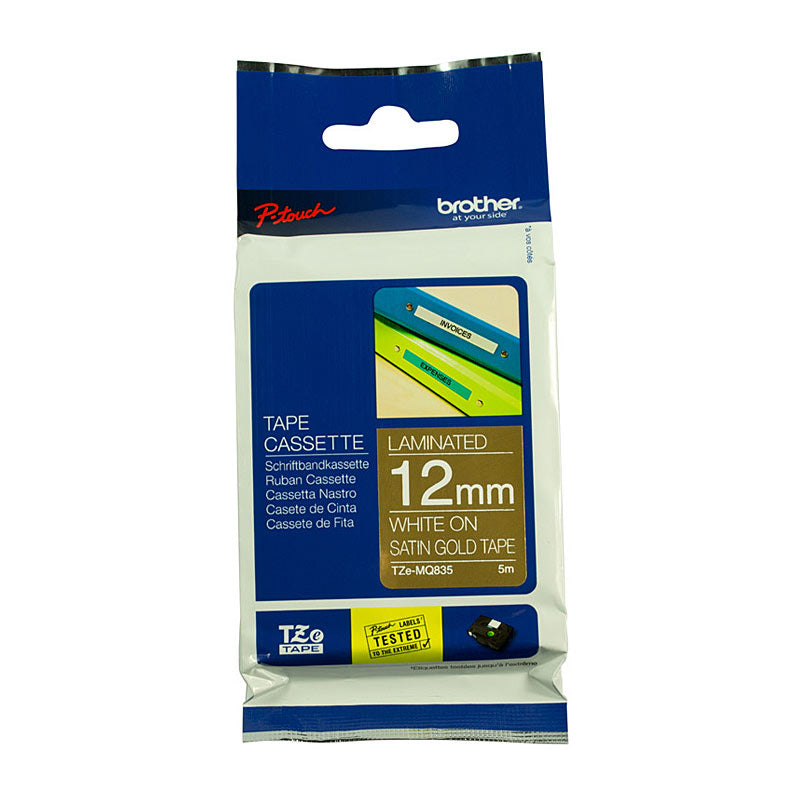 Brother Label Tape TZe-MQ835, Premium Quality for POS Stations - SuperSaverAU - view 1