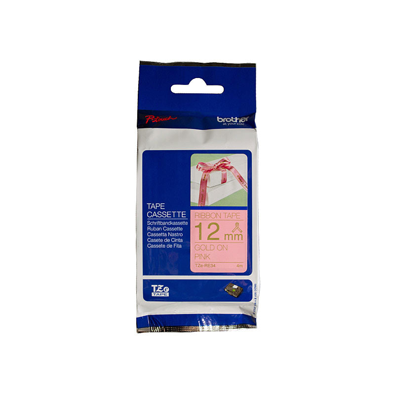 Brother TZe-RE34 Labelling Tape - Premium Quality for POS Stations - SuperSaverAU - view 1