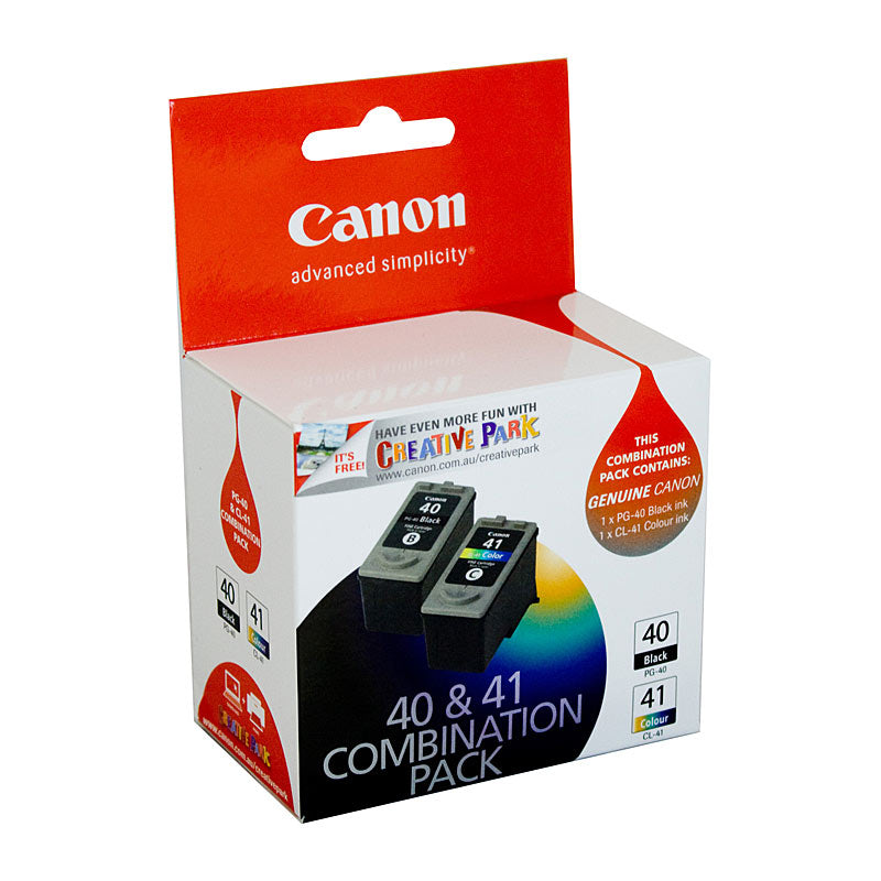 Canon PG40 + CL41 Black & Color Ink Cartridge Twin Pack 329/312 Pages - SuperSaverAU - view 1