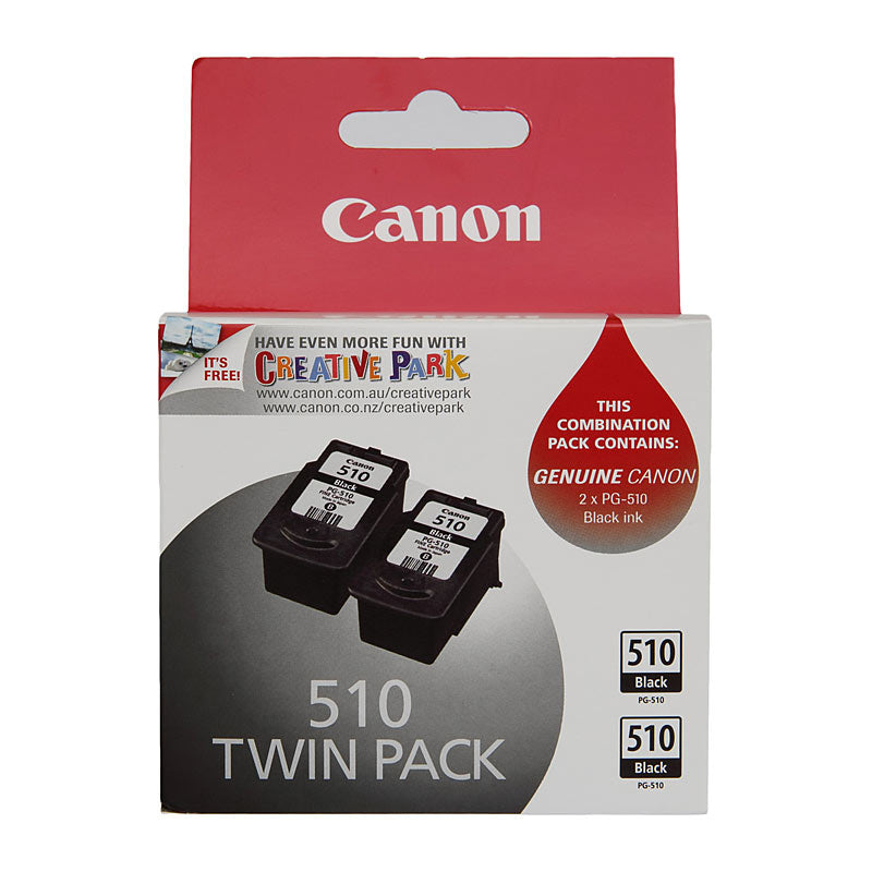 Canon PG510 Black Ink Twin Pack 2x220 Pages Genuine Toner - SuperSaverAU - view 1