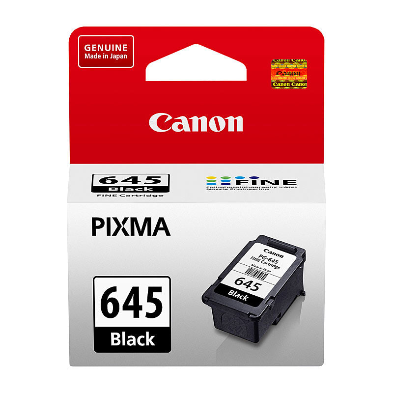 Canon Black Ink Cartridge PG645 Genuine 180 Page Yield for Pixma MG and TS Series - SuperSaverAU - view 2