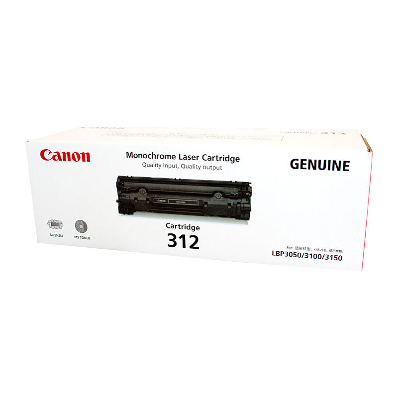 Canon Black Toner Cartridge 312 1500 Page Yield for Laser Shot LBP Series - SuperSaverAU - view 1