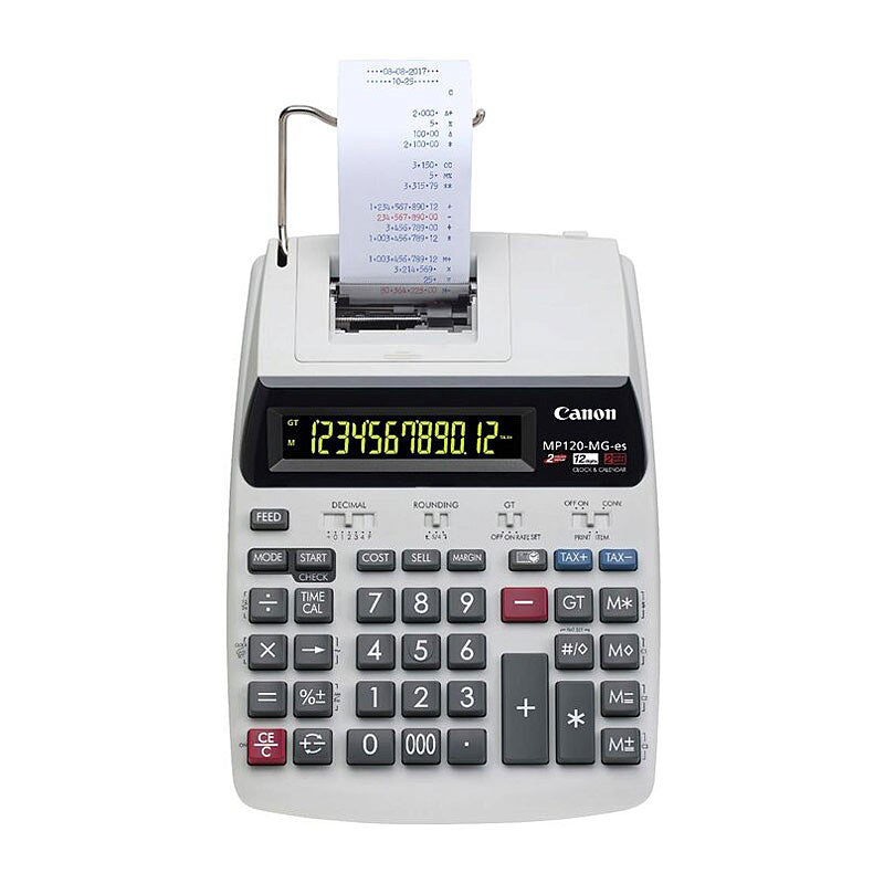 Canon MP120MGII Portable Tax Calculator with Battery and AC Power, 12-Digit Display - SuperSaverAU - view 1