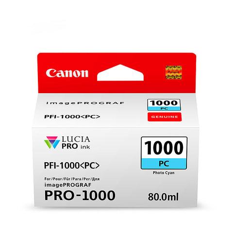 Canon Photo Cyan Ink Cartridge PFI1000 5140 Pages ISO 29103 for Pro1000 - SuperSaverAU - view 1