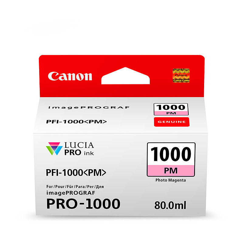 Canon Photo Magenta Ink Cartridge PFI1000 3755 Page Yield for Pro1000 Printer - SuperSaverAU - view 1