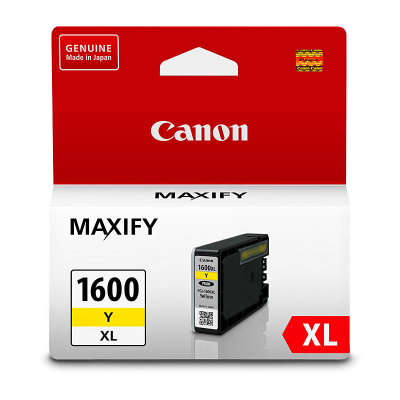 Canon Yellow Ink Tank PGI1600XL Genuine 900 Page Yield for Maxify Printers - SuperSaverAU - view 1