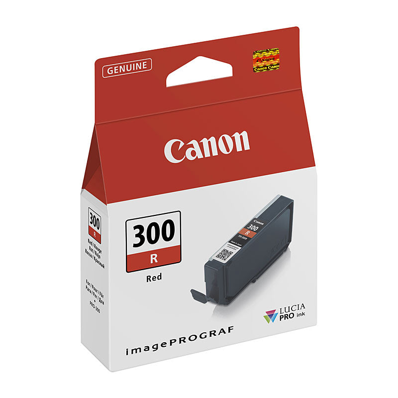 Canon Red Ink Tank PFI300 Genuine Toner for PRO 300 Printer - SuperSaverAU - view 1