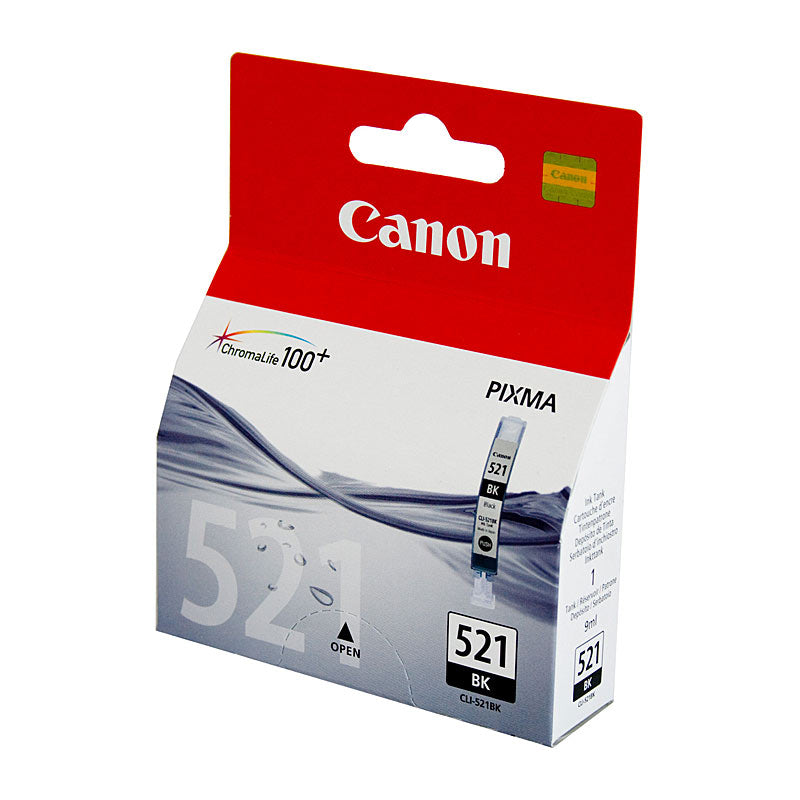 Canon CLI521 Black Ink Cartridge 1,250 Page Yield Compatible with PIXMA MP & IP Series - SuperSaverAU - view 1