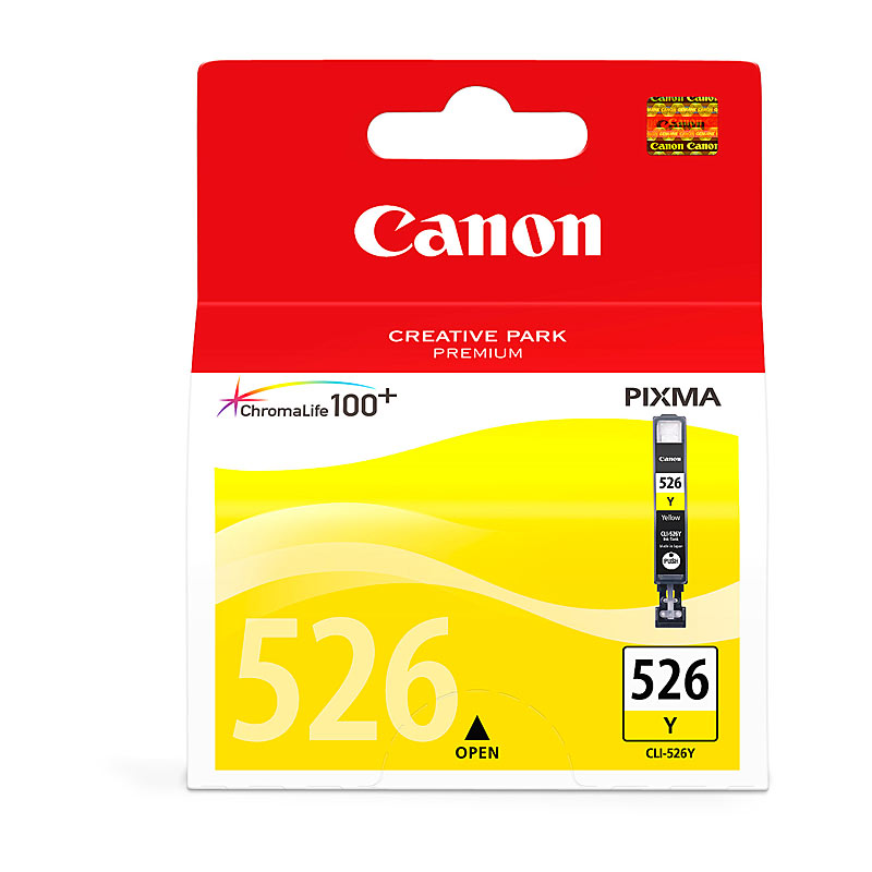 Canon CLI526 Yellow Ink Cartridge 450 Page Yield for PIXMA IP & MG Series - SuperSaverAU - view 1