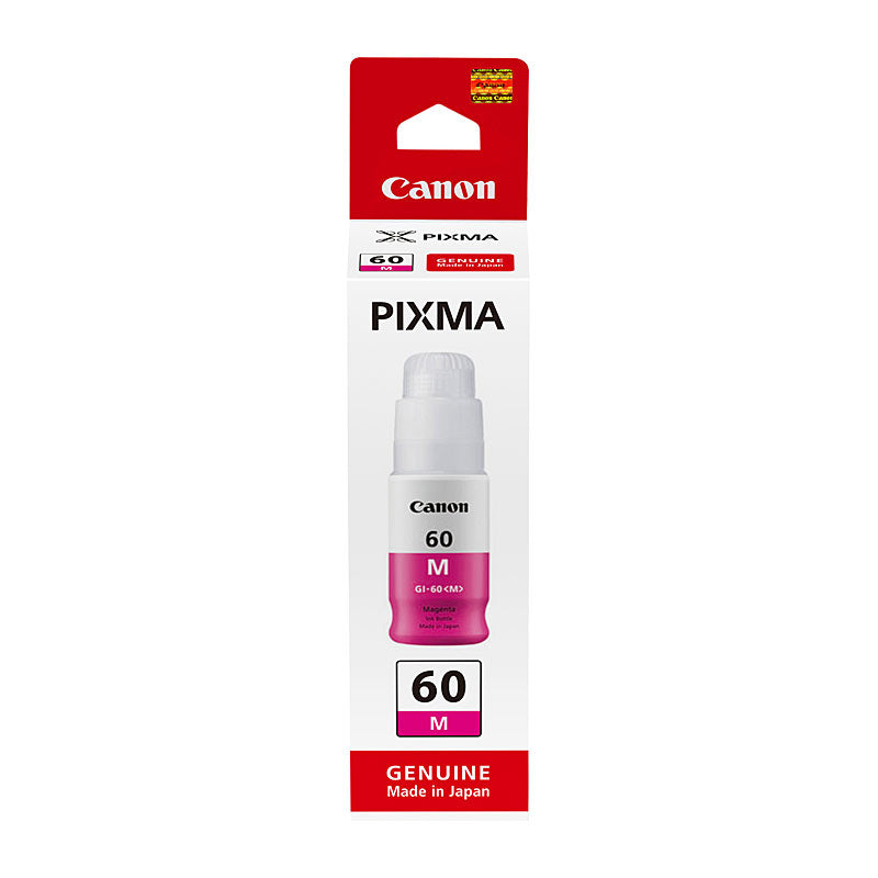 Canon GI60 Ink Bottle for G6065/G7065 Printers, 7,700 Page Yield - Magenta