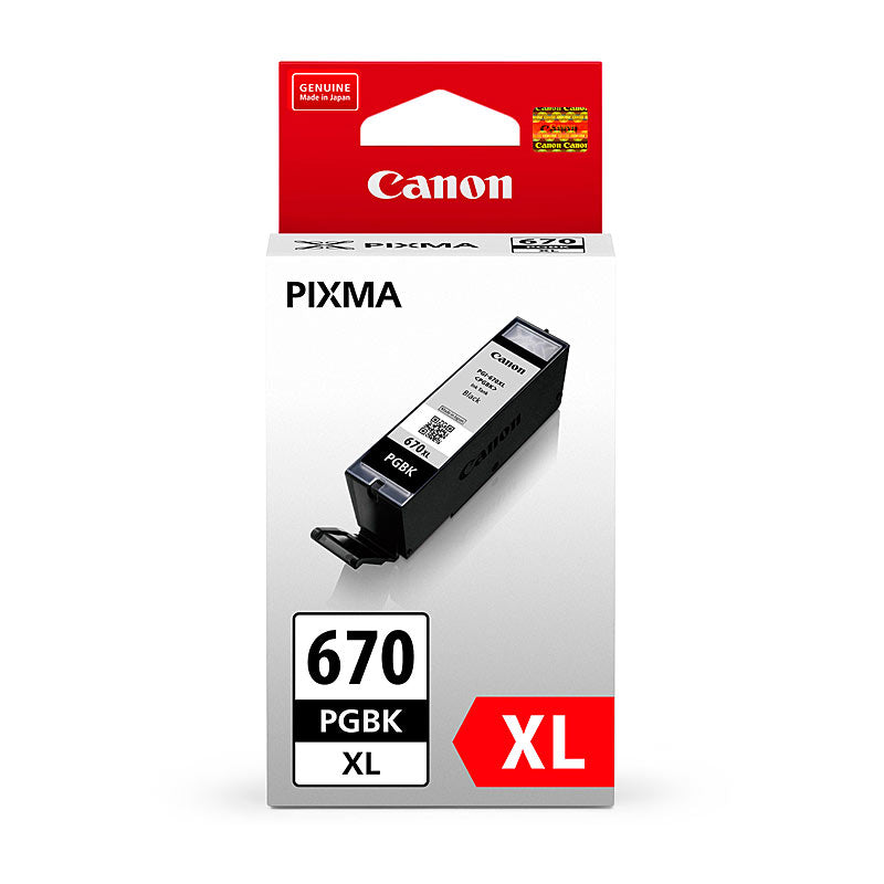 Canon PGI670XL Black Ink Cartridge Genuine High Yield 500 A4 Pages for PIXMA Printers - SuperSaverAU - view 1