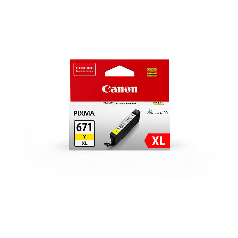 Canon Yellow Ink Cartridge CLI671XL 680 A4 Page Yield for PIXMA MG5760 MG6860 TS8060 Series - SuperSaverAU - view 1