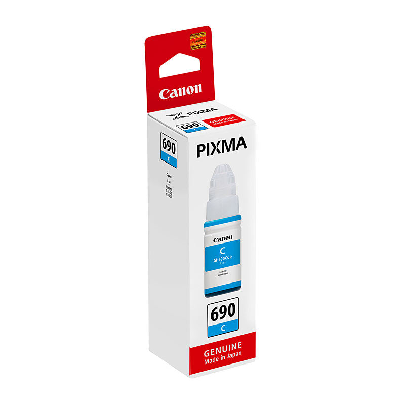 Canon GI690 Cyan Ink Bottle Genuine Toner for PIXMA G Series - SuperSaverAU - view 1