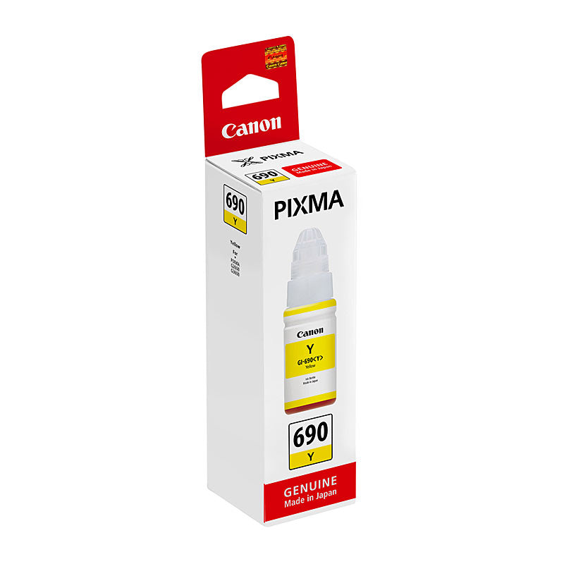 Canon GI690 Yellow Ink Bottle Genuine Toner for PIXMA G Series - SuperSaverAU - view 1