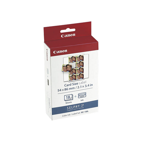 Canon KC18IL Ink and Label Pack for Selphy Series Printers - SuperSaverAU - view 1