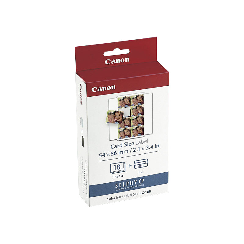 Canon KC18IL Ink and Label Pack for Selphy Series Printers - SuperSaverAU - view 1