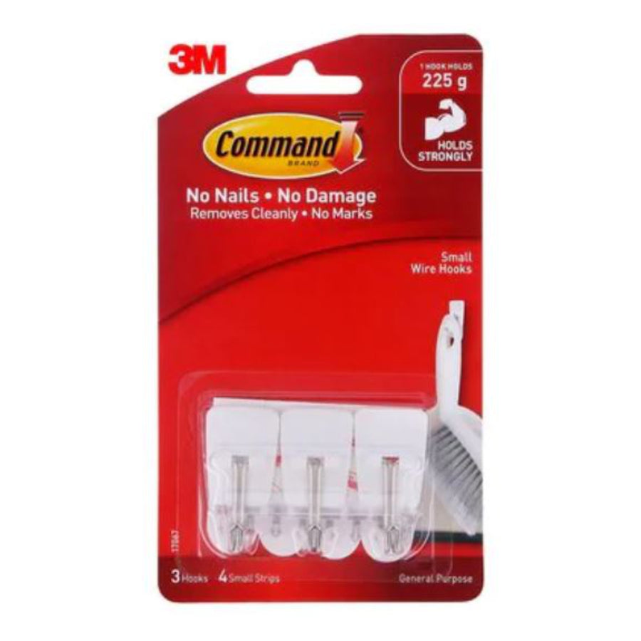 COMMAND Utensil Hook White Pack of 3 Bx6 - SuperSaverAU - view 1