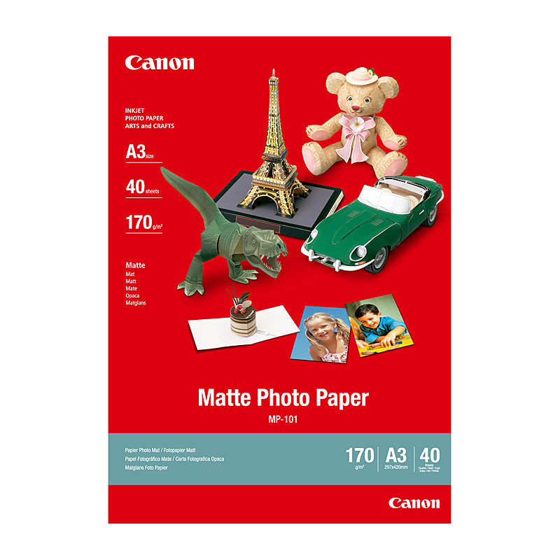 CANON Matte Photo Paper A3 - Premium Quality, Compatible with Various Printers