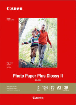 CANON A3+ Photo Plus Gloss 20p - Premium Glossy Photo Paper for Stunning Prints