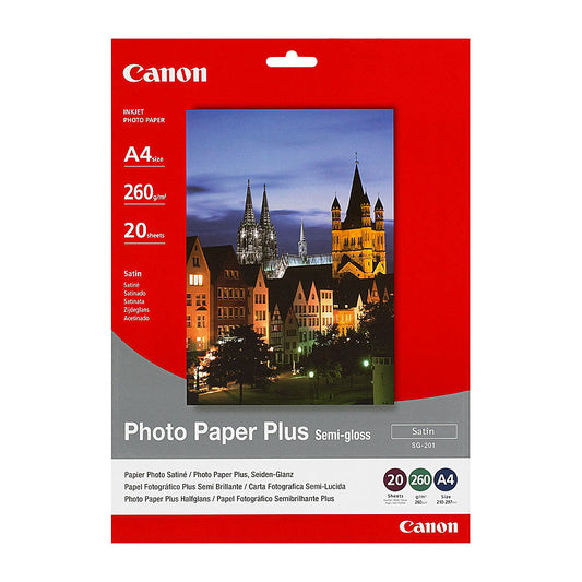 Canon SG201 A4 Semi Gloss Photopaper - Approx. 20 Sheets