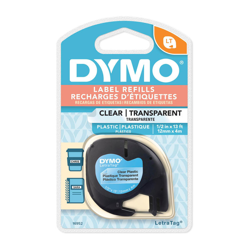 DYMO Light Plastic 12mm x 4m Clr - SuperSaverAU - view 1