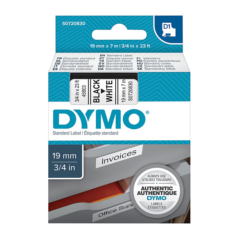 DYMO Labels 19mmx7m - Premium Quality for All POS Stations, OEM S0720830