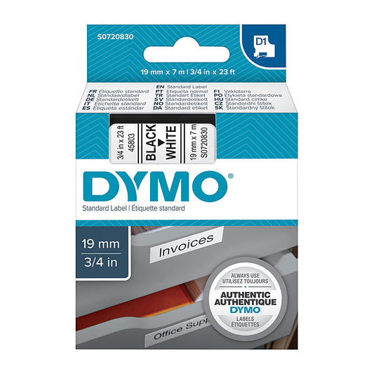 DYMO Labels 19mmx7m - Premium Quality for All POS Stations, OEM S0720830