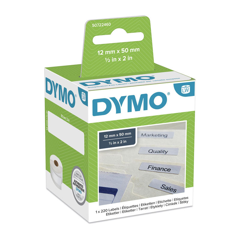 DYMO Labels 12mm x 50mm - Premium Quality for All POS Stations, OEM S0722460 - SuperSaverAU - view 1