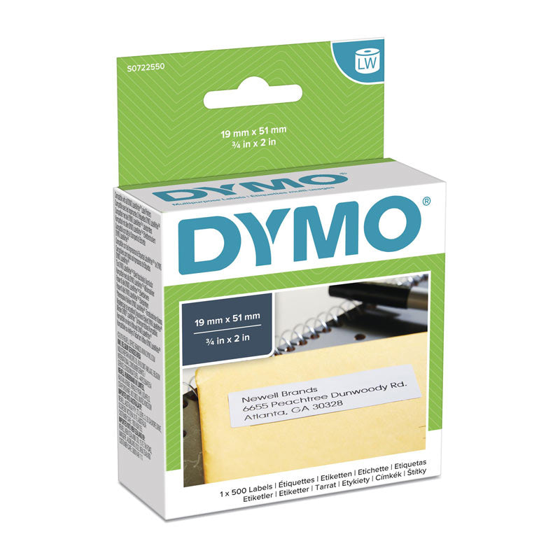 DYMO LW 19mm x 51mm White - SuperSaverAU - view 1
