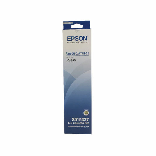 EPSON Ribbon Cartridge for LQ590 Printer - Genuine Black