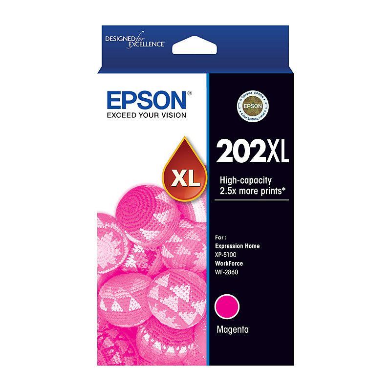 Epson 202XL Magenta Ink Cartridge High-Yield DURABrite Ultra Ink for Expression Home XP Series - SuperSaverAU - view 1