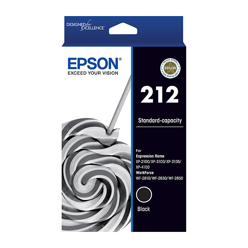 Epson Black Ink Cartridge 212 Compatible with XP 4100, XP 3105, WF 2850 and More - SuperSaverAU - view 1