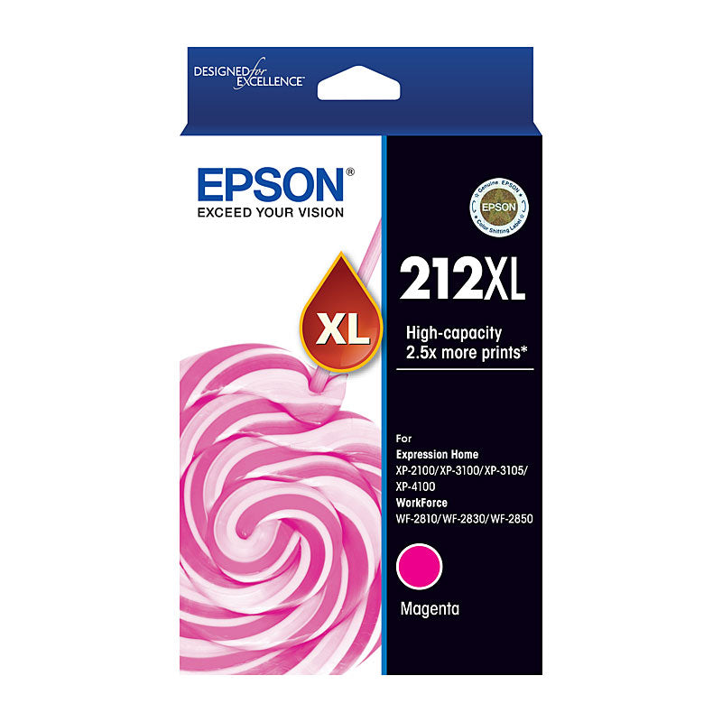 Epson Magenta 212XL Ink Cartridge Genuine for XP and WF Series - SuperSaverAU - view 1
