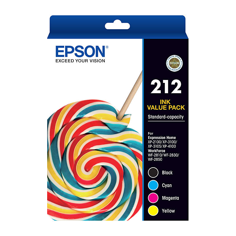 Epson 4 Ink Value Pack Compatible with XP 4100, XP 3105, WF 2850 and More - SuperSaverAU - view 1