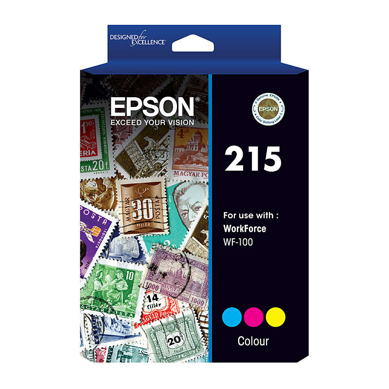 Epson Colour Ink Cartridge 215 for Workforce WF100 - 200 Pages - SuperSaverAU - view 1