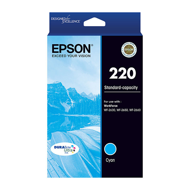 EPSON Cyan Ink Cartridge 165 Pages for Workforce WF2630 WF2650 WF2660 WF2750 WF2760 and Expression Home XP220 XP320 - SuperSaverAU - view 1